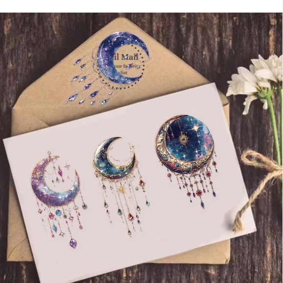 Hot Topic Blue and Purple Abstract Sticker Design - Picture 7 of 7